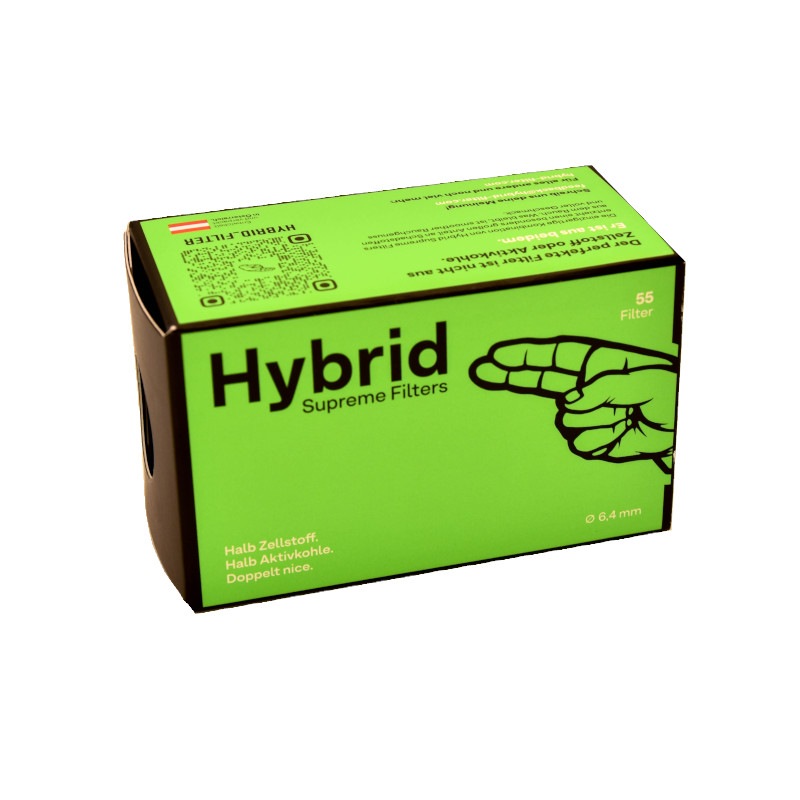 Hybrid Filter Supreme Zellstoff Aktivkohle 55 Stück 6,4mm günstig